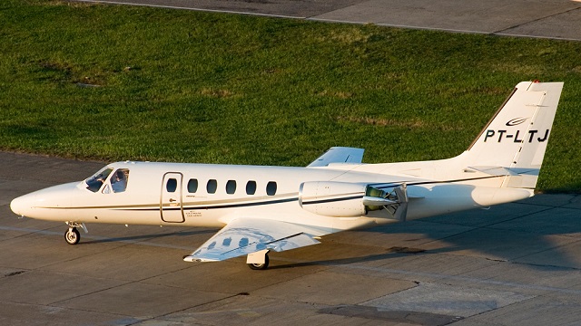 Cessna Citation II Unfallflugzeug