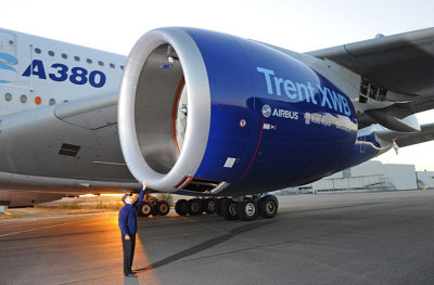 TrentXWB_Number2_on_A380_400