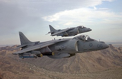 US_Marine_Corps_Harrier_over_Spain_400