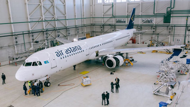 Air Astana 1. C-Check Airbus A321 in Nur-Sult