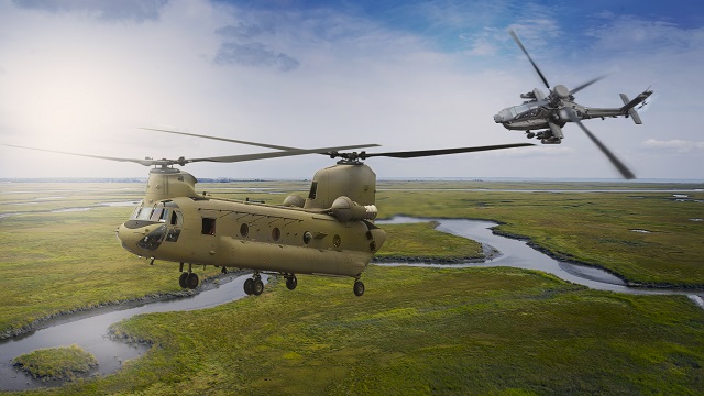 Boeing Chinook and Apache
