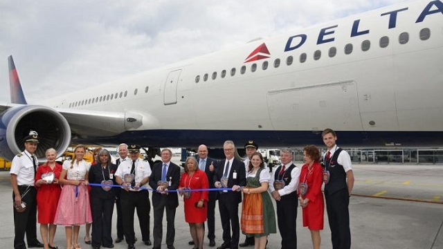 Delta Airlines Airbus MUC-DTW Erstflug
