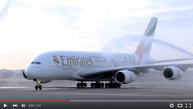 Emirates A380 in Real Madrid Look