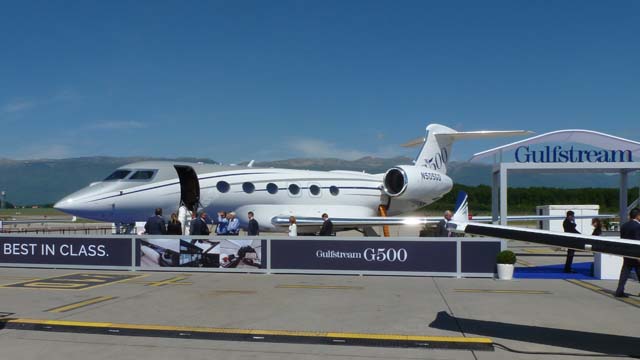 Gulfstream G500 at EBACE 2017