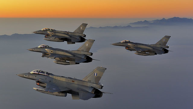 Hellenic Air Force F-16 Formation
