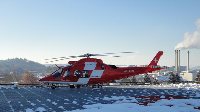 Rega Helikopter Zweisimmen