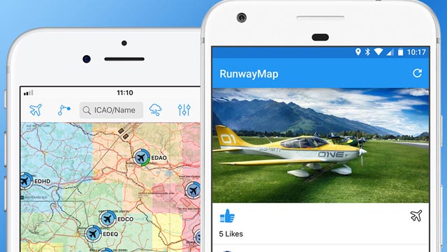 RunwayMap App für Privatpiloten