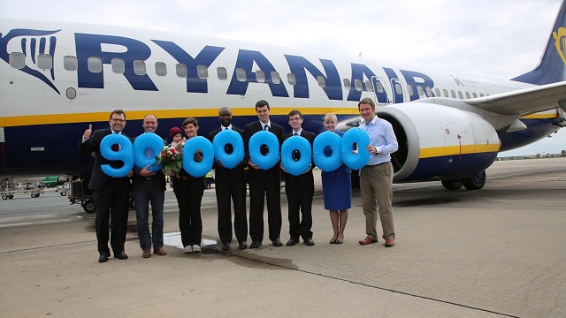 Ryanair 90 Millionen Passagiere in Deutschlan