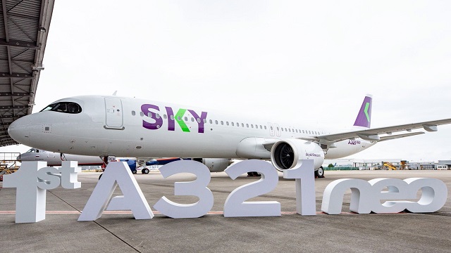 Airbus übergibt A321neo an SKY