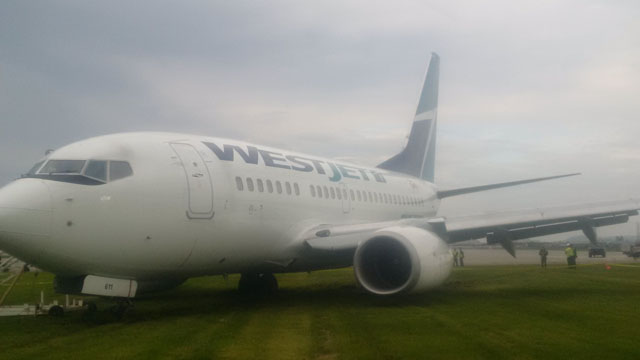 WestJet Airlines Boeing 737 runway excursion
